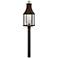 Beacon Hill 26 1/4" High Blackened Copper Outdoor Post Light