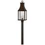 Beacon Hill 26 1/4" High Blackened Copper Outdoor Post Light