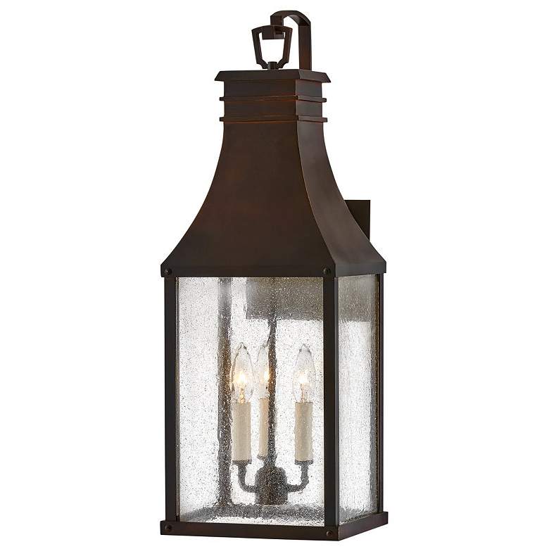 Image 1 Beacon Hill 26 1/4" High Blackened Copper Outdoor Wall Light