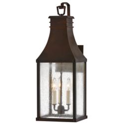 Beacon Hill 26 1/4" High Blackened Copper Outdoor Wall Light