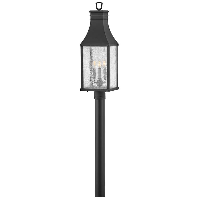 Image 2 Beacon Hill 26 1/4"H Museum Black 3-Light Outdoor Post Light more views