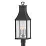 2_Beacon Hill 26 1/4"H Museum Black 3-Light Outdoor Post Light more views