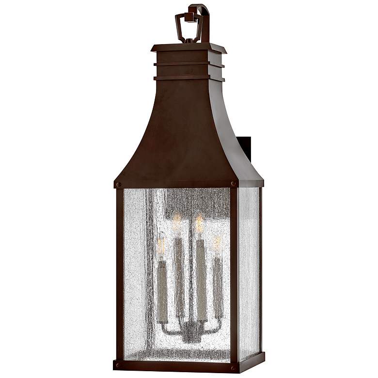 Image 1 Beacon Hill 32 1/4" High Blackened Copper Outdoor Wall Light