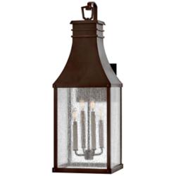 Beacon Hill 32 1/4" High Blackened Copper Outdoor Wall Light