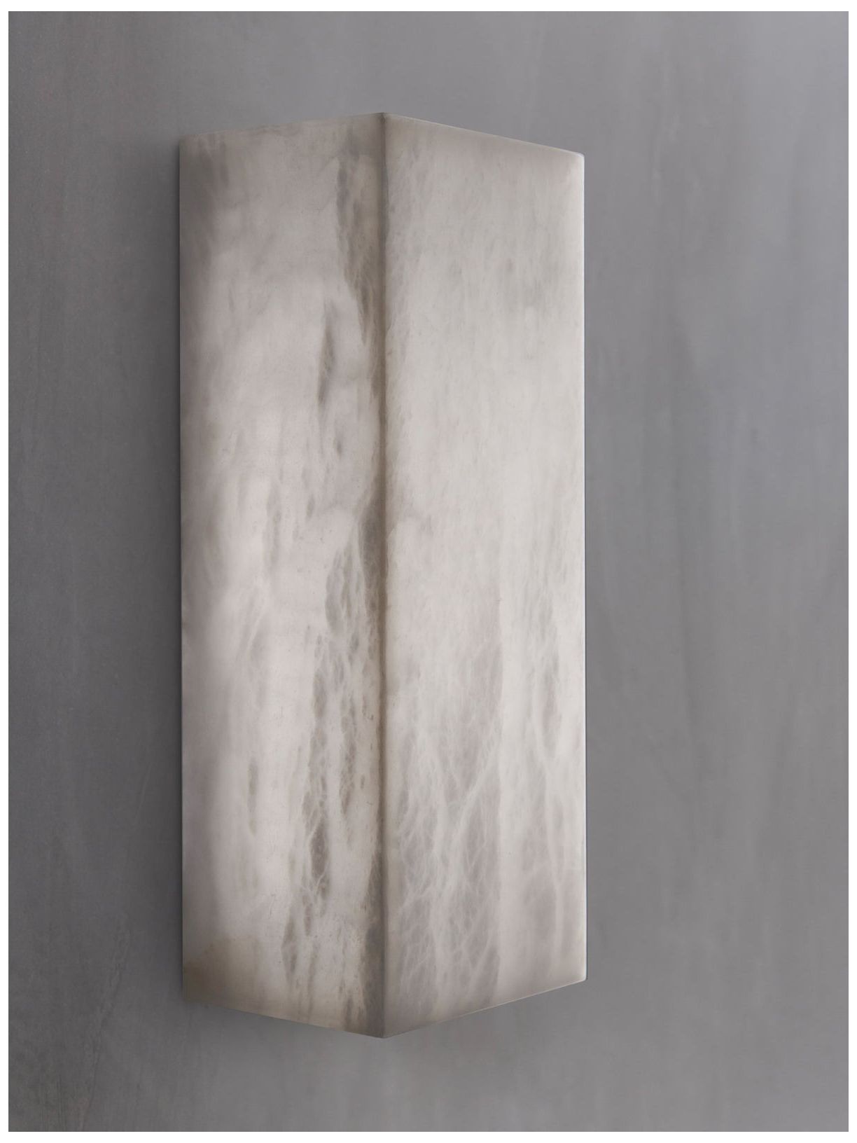 Beacon Lighting Times Alabaster Flush Wall Sconce w/Color Adjustable LED