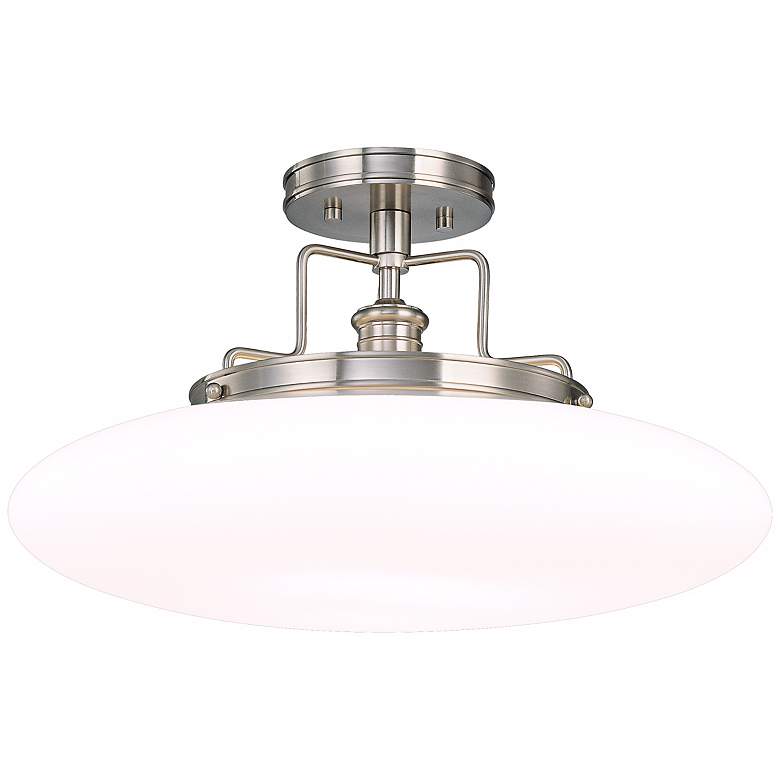Image 1 Beacon Polished Nickel Finish 18 inch Wide Ceiling Light