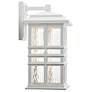 3_Beacon Square 1-Light 17.5-in White Outdoor Wall Light more views