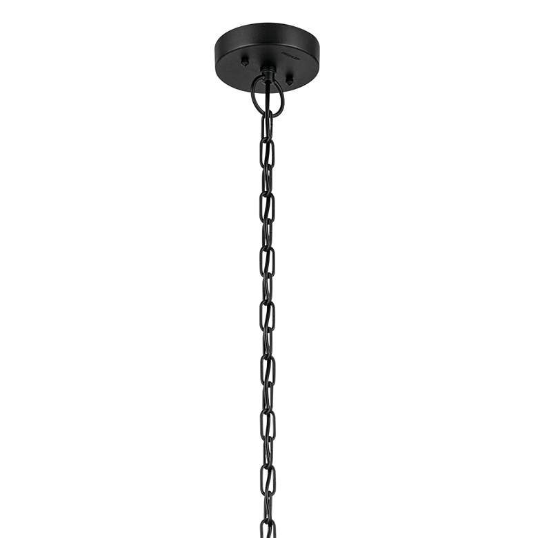 Image 5 Beacon Square 18" 1-Light Outdoor Hanging Light in Textured Black more views