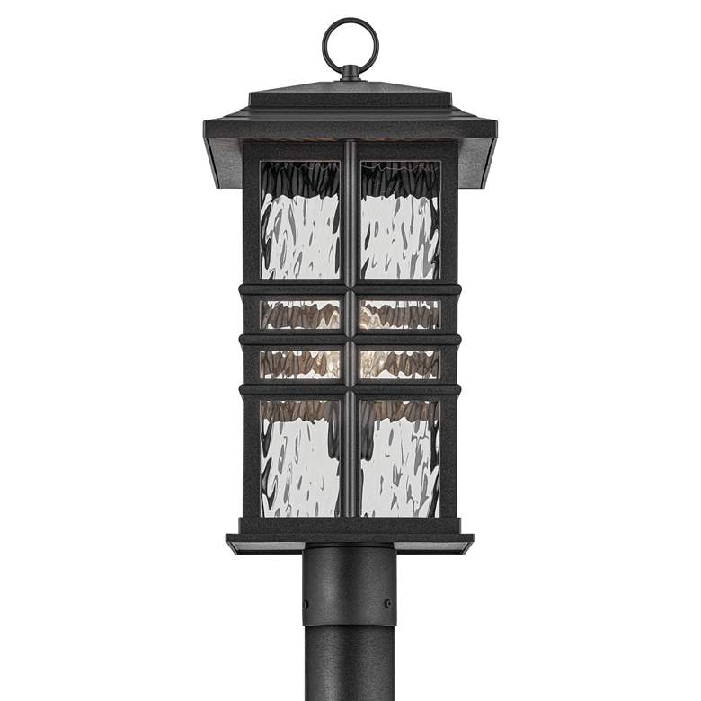Image 2 Beacon Square 20 3/4" High Textured Black Outdoor Post Light more views
