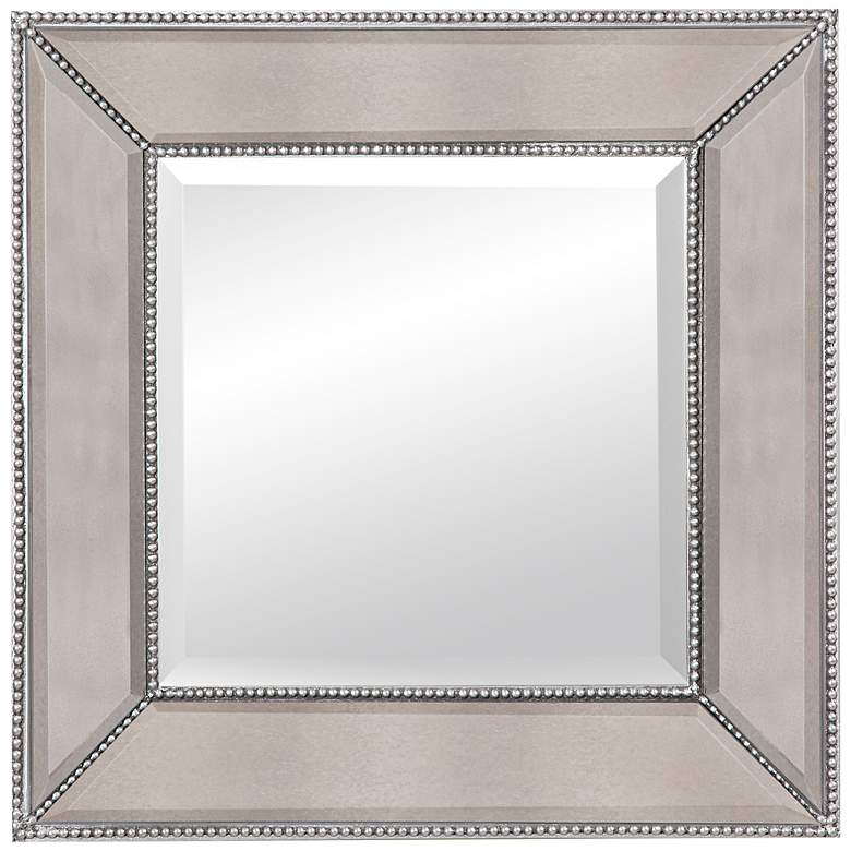 Image 1 Beaded 24"H Glam Styled Wall Mirror