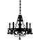 Beaded Chandelier Black and Gray Large Wall Decal