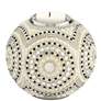 Beaded Silver Plating 4 3/4" Wide Tealight Candle Holder