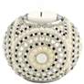 Beaded Silver Plating 4" Wide Tealight Candle Holder
