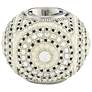 Beaded Silver Plating 4" Wide Tealight Candle Holder