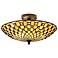 Beaded Tiffany-Style 16" Wide Ceiling Light Fixture