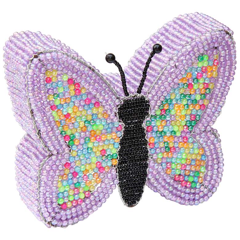 Image 1 Beadworx Butterfly Hand-Crafted Beaded Night Light