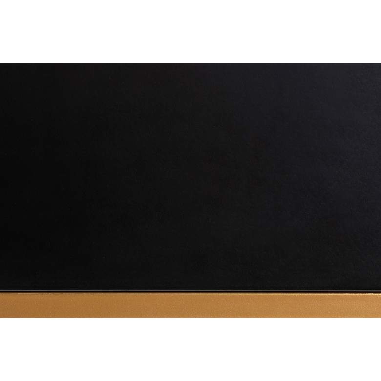 Image 6 Beagan 47 1/4" Wide Black Gold 2-Drawer Console Table more views