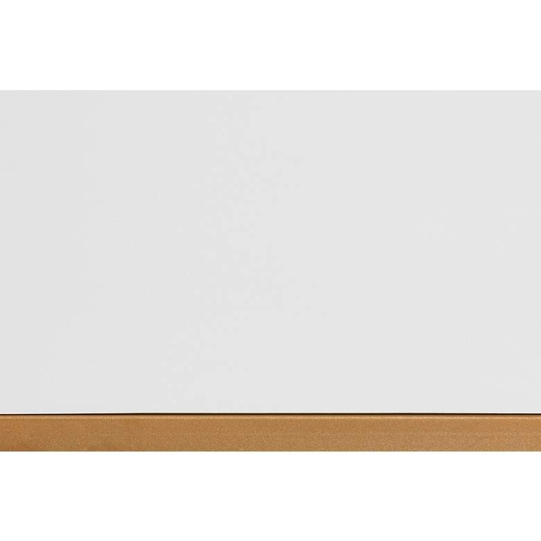 Image 5 Beagan 47 1/4"W White Wood Gold Metal 2-Drawer Console Table more views