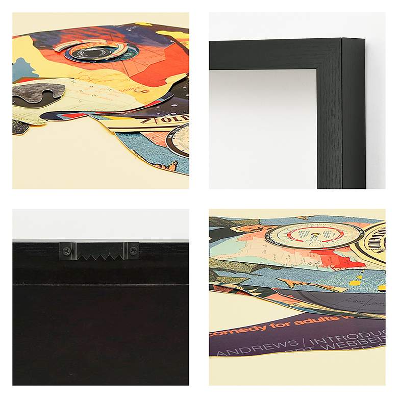 Image 3 Beagle 33" High Dimensional Collage Framed Wall Art more views