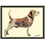 2_Beagle 33" Wide Dimensional Collage Framed Wall Art