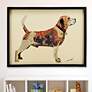 1_Beagle 33" Wide Dimensional Collage Framed Wall Art