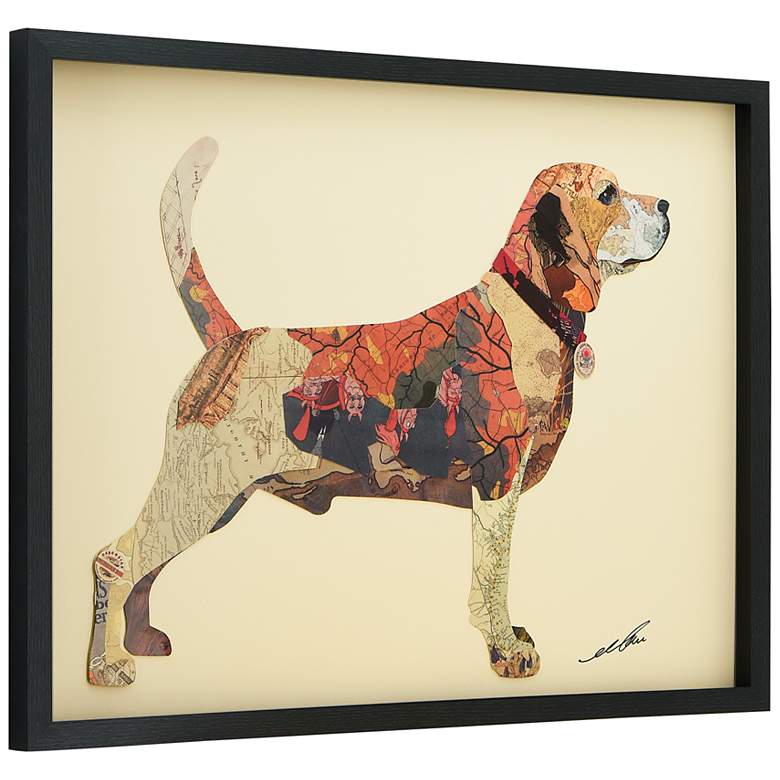 Image 4 Beagle 33" Wide Dimensional Collage Framed Wall Art more views