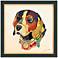 Beagle Closeup 17" High Dimensional Collage Framed Wall Art