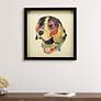 1_Beagle Closeup 17" High Dimensional Collage Framed Wall Art
