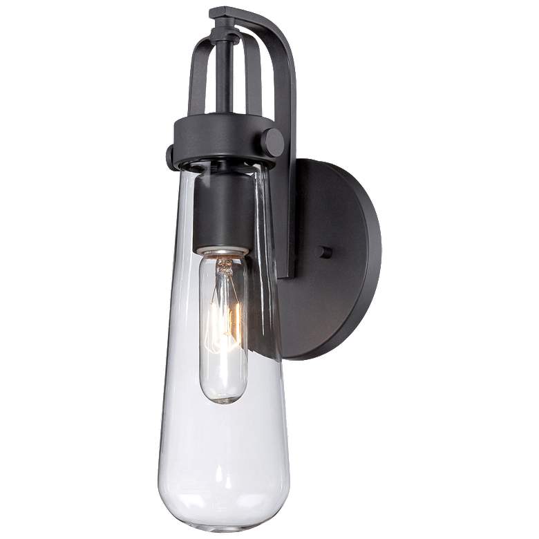Image 1 Beaker; 1 Light; Wall Sconce with Clear Glass