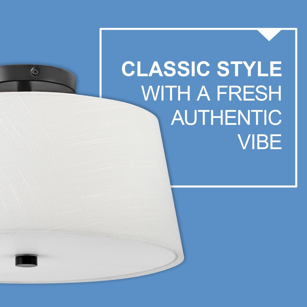 Image 4 Beale 14" Wide Black with White Linen Drum Ceiling Light more views