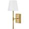 Beale 19 1/4" High Lacquered Brass Wall Sconce