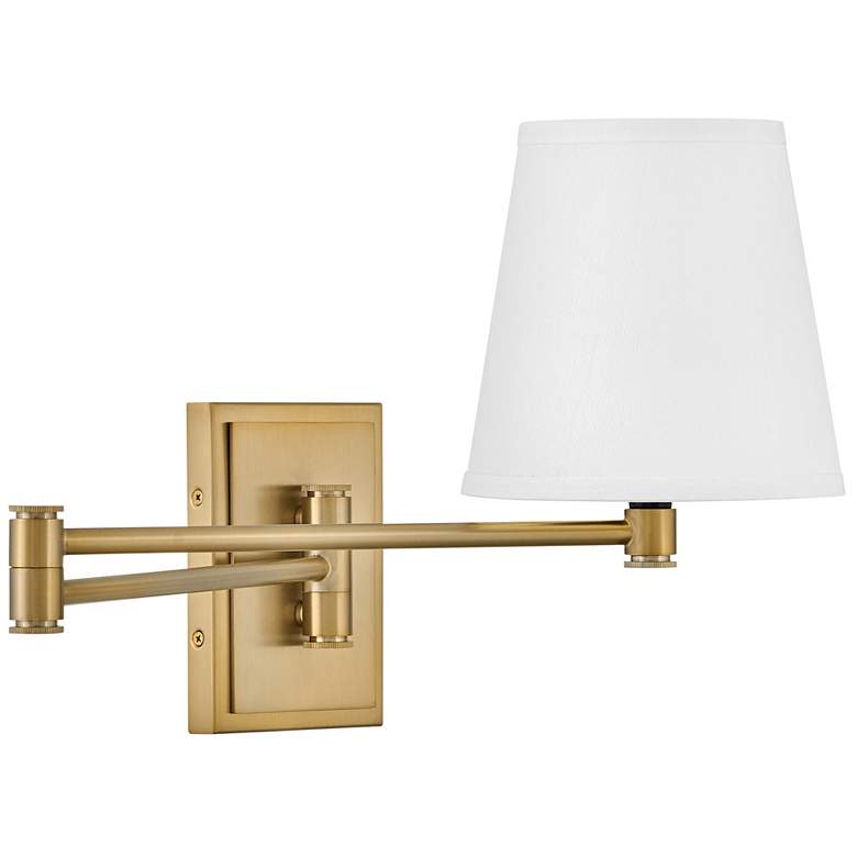 Image 1 Beale Lacquered Brass Swing Arm Wall Lamp