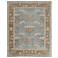 Beall Oriental Hand Knotted Blue Area Rug 3'-6" x 5'-6"
