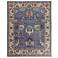 Beall Oriental Hand Knotted Blue Area Rug 7'-9" x 9'-9"