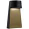 Beam 12 1/2" Black Champagne Ceramic Portable LED Accent Table Lamp