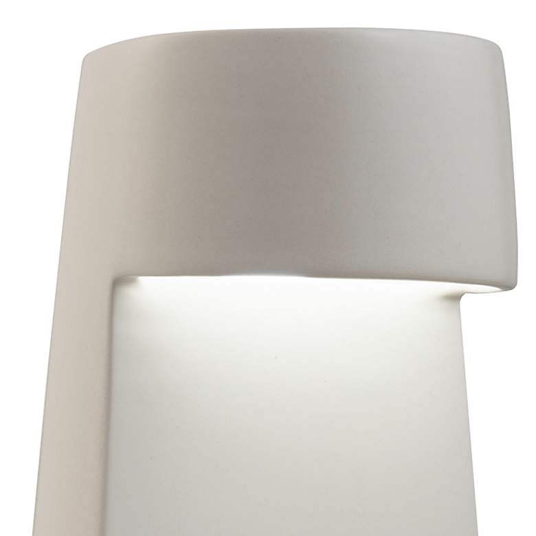Image 2 Beam 12 1/2" High Bisque Ceramic Portable LED Accent Table Lamp more views