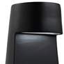 Beam 12 1/2" High Matte Black Ceramic Portable LED Accent Table Lamp