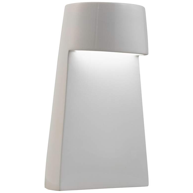 Image 1 Beam 12 1/2" High Matte White Ceramic Portable LED Accent Table Lamp