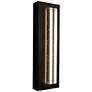 1_Beam 18" High Black Outdoor LED Wall Sconce With Seeded Glass Shade