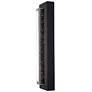 2_Beam 18" High Black Outdoor LED Wall Sconce With Seeded Glass Shade more views