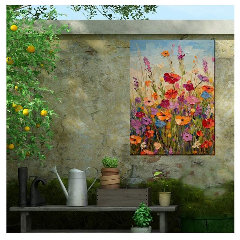 Image 3 Beaming Blossoms Outdoor Canvas Art more views