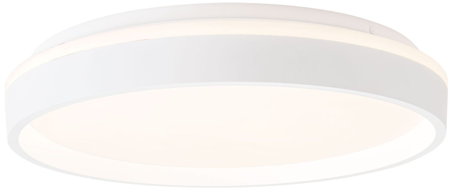 Beanie 15-in White dimmable LED Flush Mount