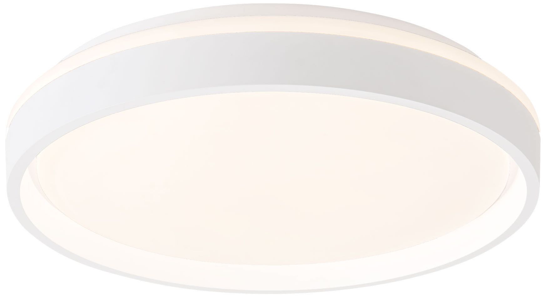 Image 4 Beanie 15-in White dimmable LED Flush Mount more views