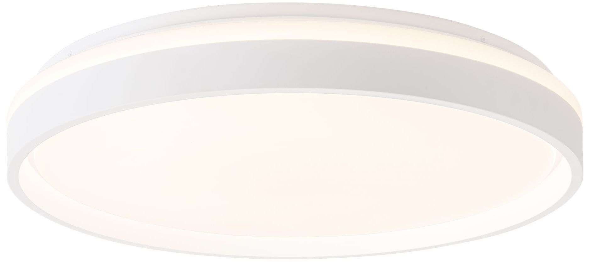 Image 2 Beanie 19-in White dimmable LED Flush Mount