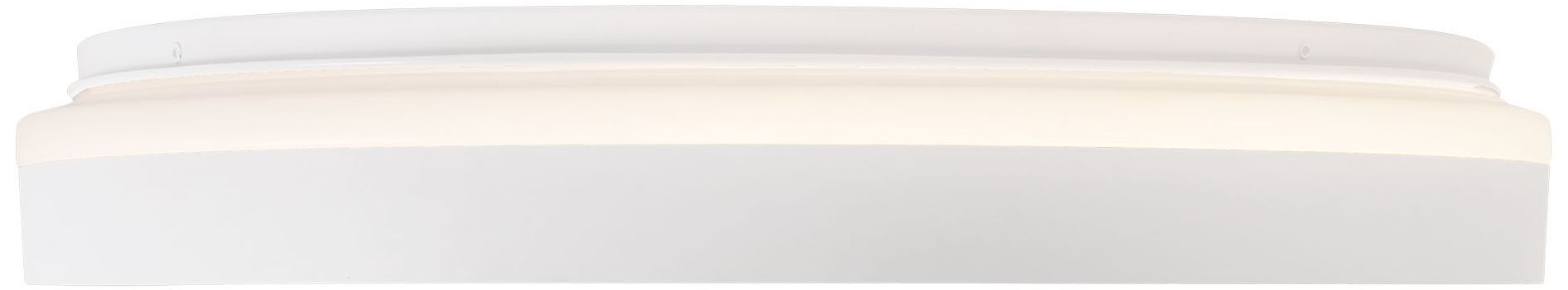 Image 3 Beanie 19-in White dimmable LED Flush Mount more views