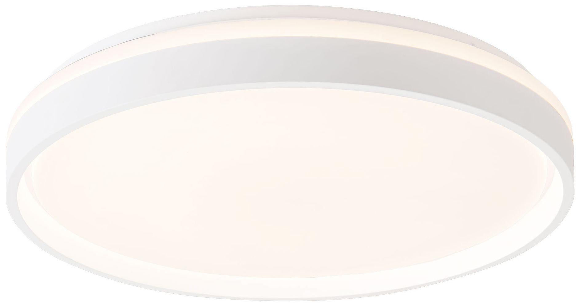 Image 4 Beanie 19-in White dimmable LED Flush Mount more views