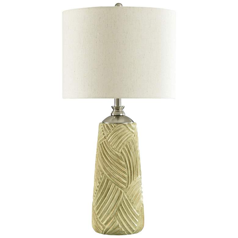 Image 1 Bear Claw 32.5" High Cream Table Lamp With Light Beige Shade