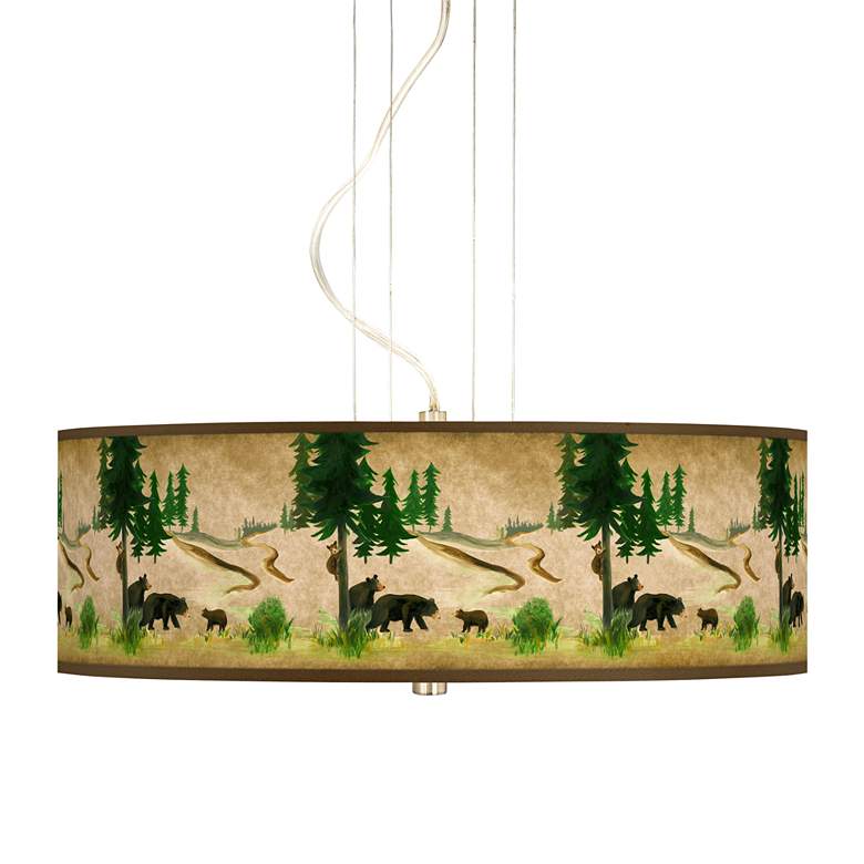 Image 1 Bear Lodge 20" Wide 3-Light Pendant Chandelier