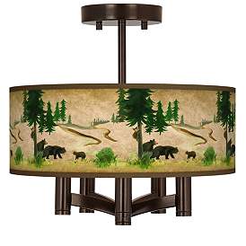 Image1 of Bear Lodge Ava 5-Light Bronze Ceiling Light