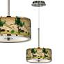 Bear Lodge Giclee Glow 10 1/4" Wide Pendant Light